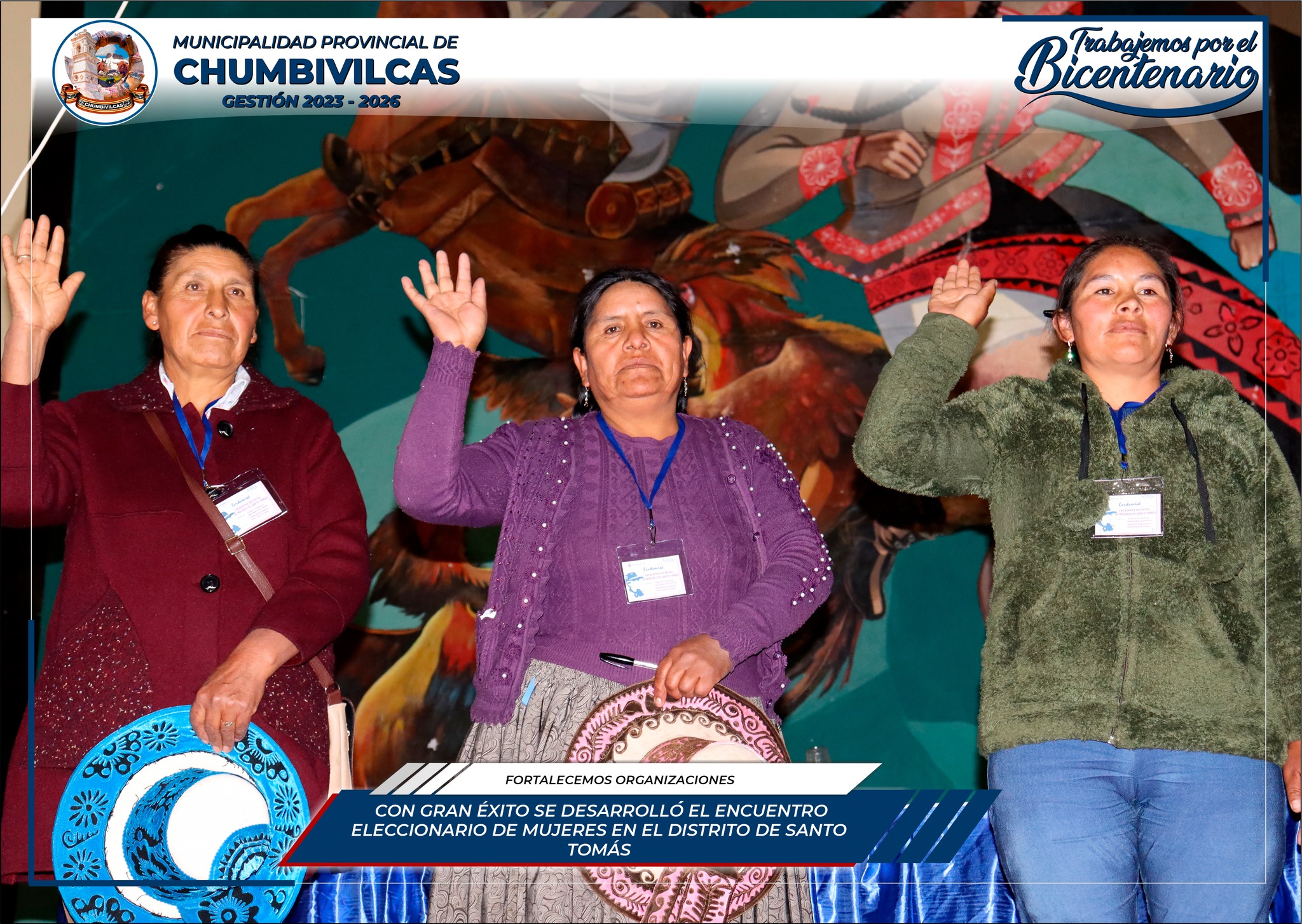 Se desarrolla con éxito el encuentro distrital de organizaciones de mujeres de Santo Tomás - Chumbivilcas