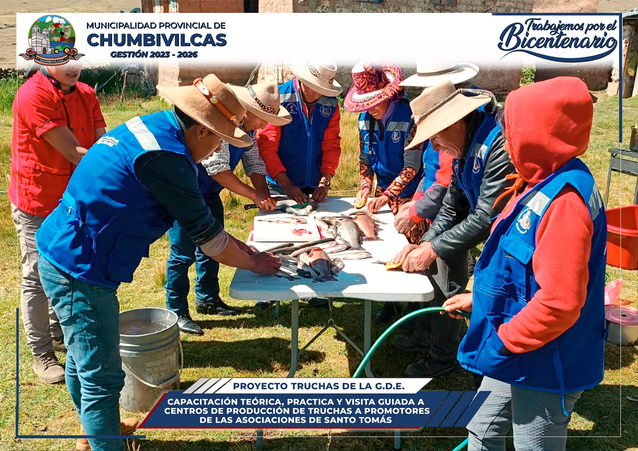 Municipalidad de Chumbivilcas capacita y realiza visitas guiadas a promotores de las asociaciones productoras de Santo Tomás