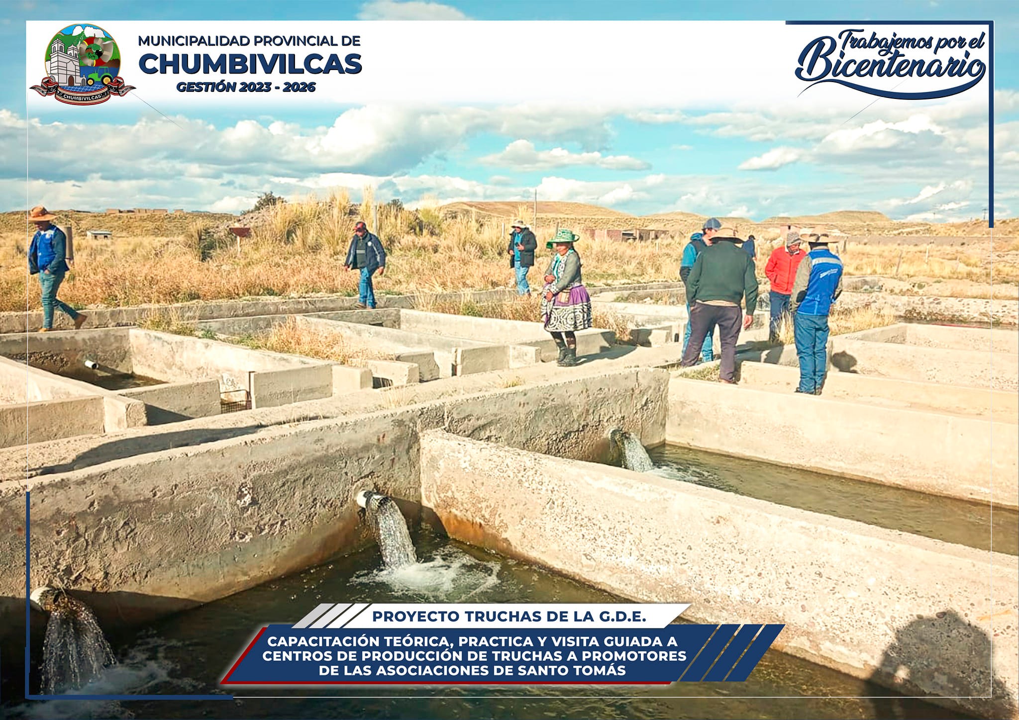 Municipalidad de Chumbivilcas capacita y realiza visitas guiadas a promotores de las asociaciones productoras de Santo Tomás