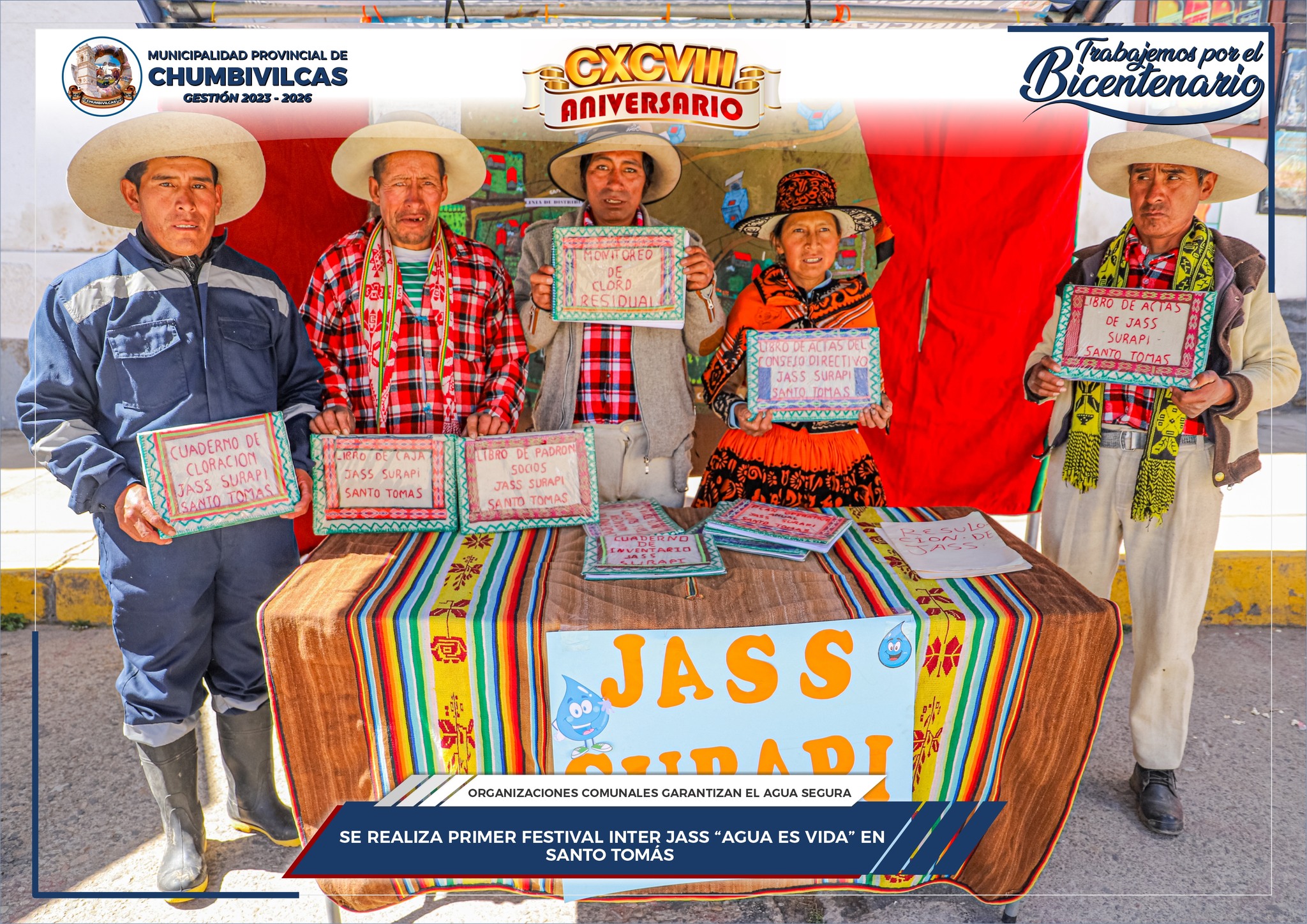 Se realiza primer festival inter jass "Agua es vida" en Santo Tomás - Chumbivilcas 