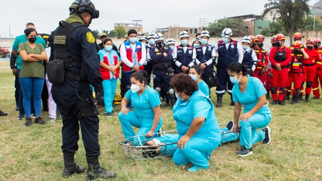 Red de Salud de Chepén se capacita ante cualquier situación de emergencia