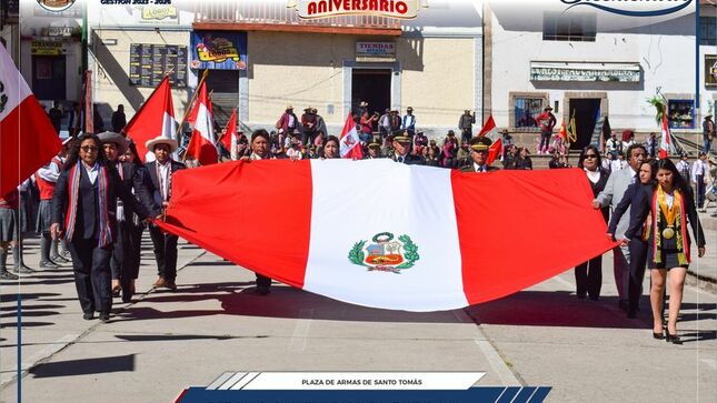 7 de Junio: Provincia de Chumbivilcas jura lealtad a la bandera del Perú 