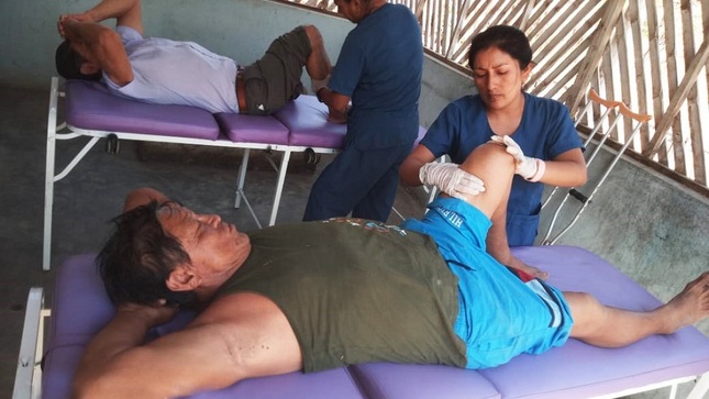 Personas con discapacidad de la zona rural se benefician con las campañas de terapias 