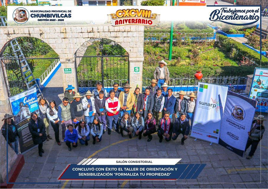 Municipalidad de Chumbivilcas realiza taller de orientación y sensibilización "Formaliza tu propiedad" 