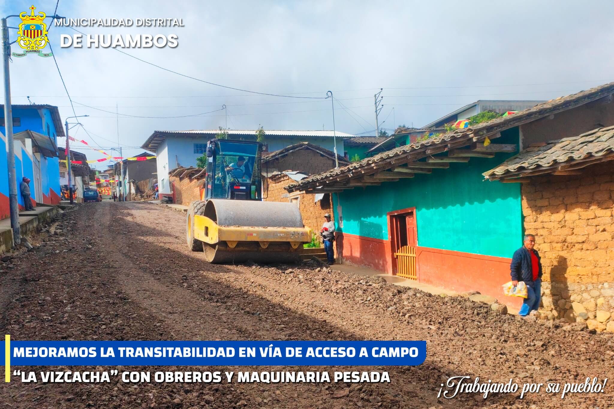 Mejora de camino hacia La Vizcacha