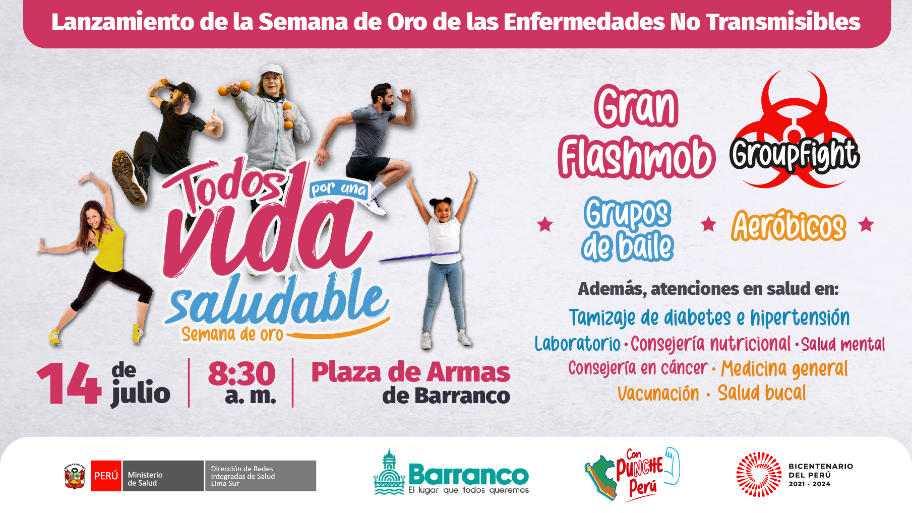 Diris Lima Sur es sede de lanzamiento de la Semana de Oro de Enfermedades No Transmisibles