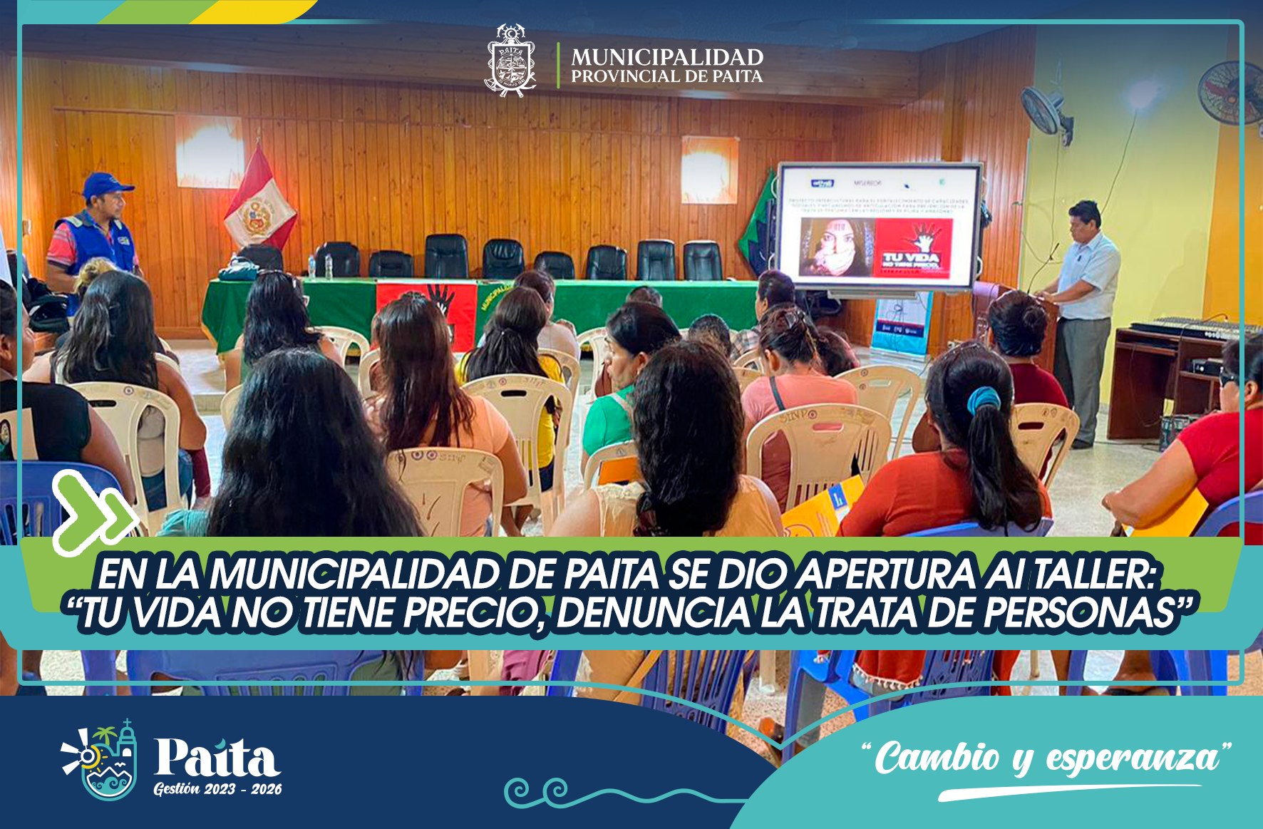 Taller "Tu vida no tiene precio, Denuncia la trata de personas"
