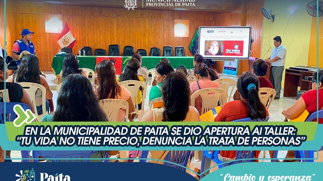 Taller "Tu vida no tiene precio, Denuncia la trata de personas"