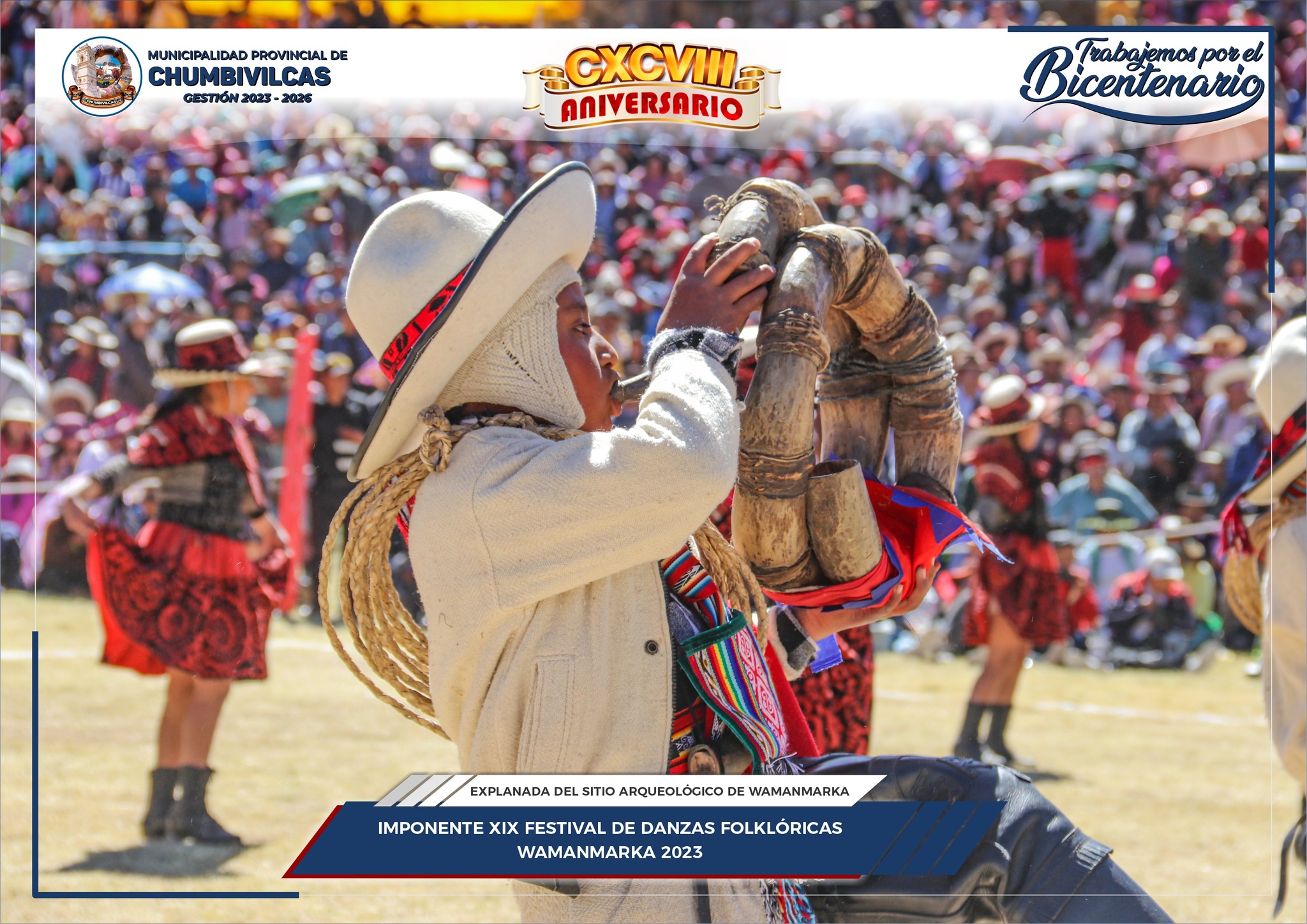 Con éxito se realiza el XIX Festival de Danzas Wamanmarka 2023