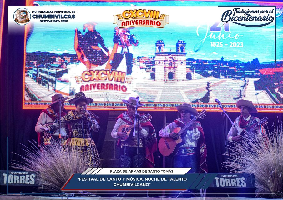 Municipalidad de Chumbivilcas realiza el Festival de canto y música: Noche de talento chumbivilcano