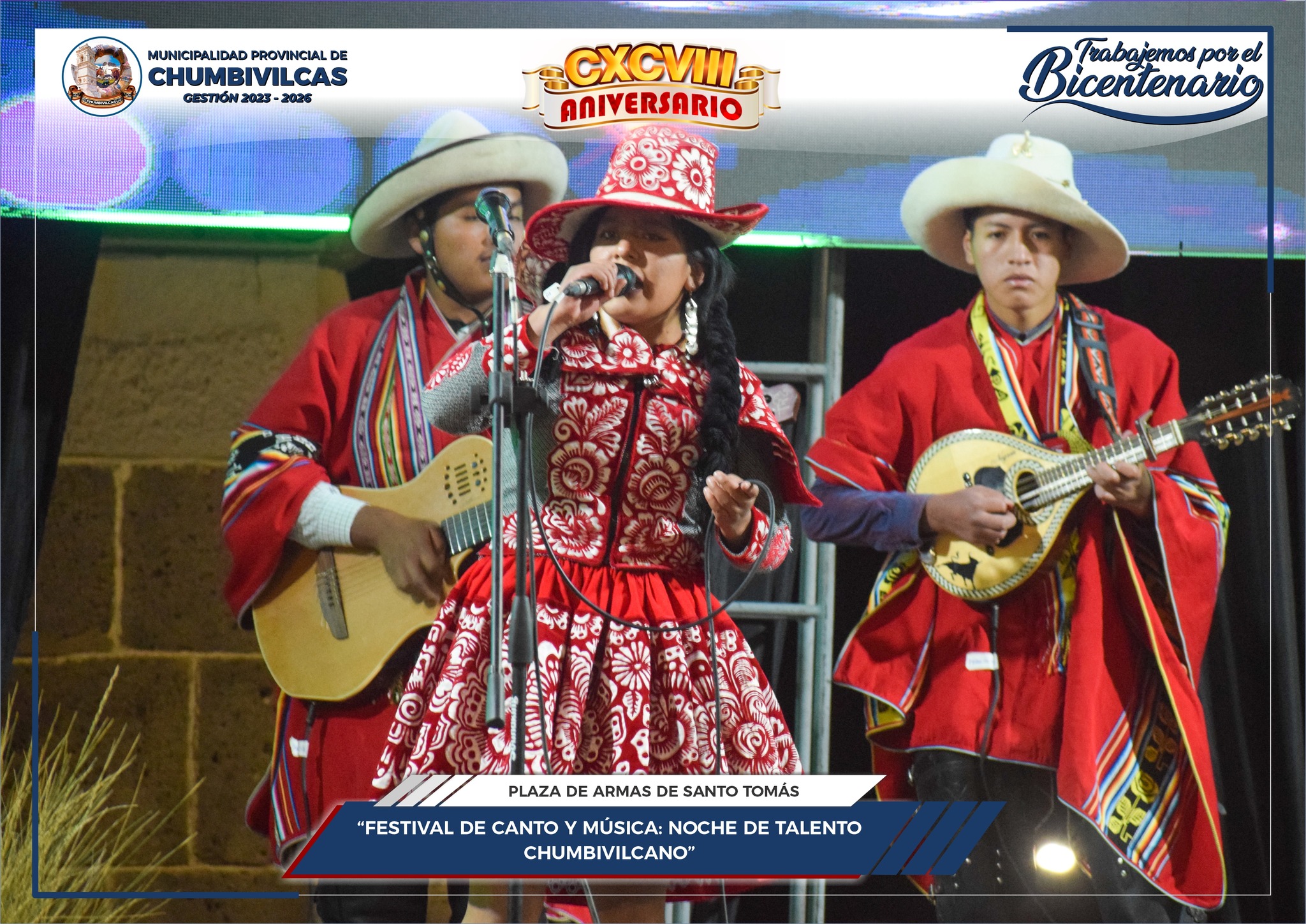 Municipalidad de Chumbivilcas realiza el Festival de canto y música: Noche de talento chumbivilcano