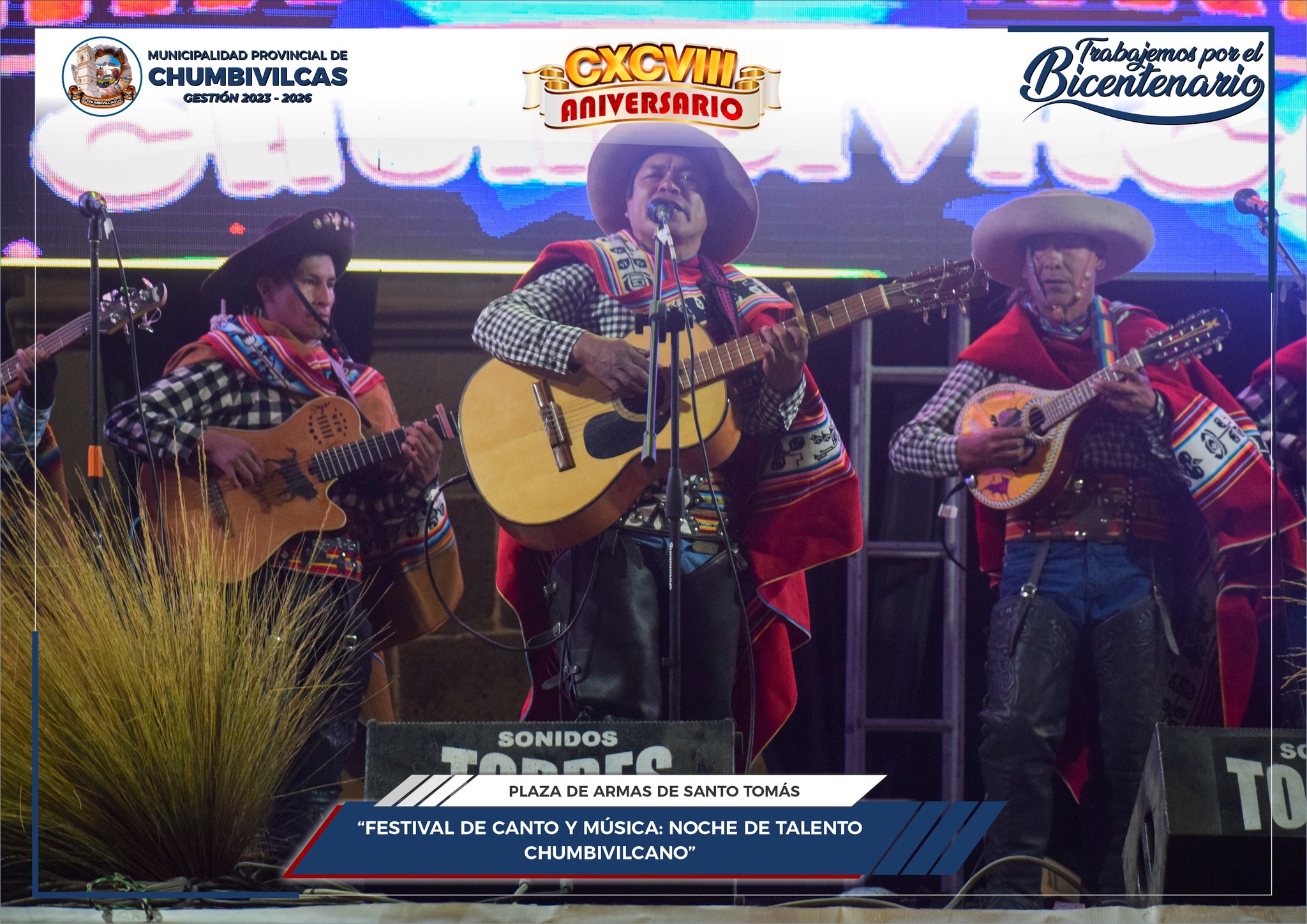 Municipalidad de Chumbivilcas realiza el Festival de canto y música: Noche de talento chumbivilcano