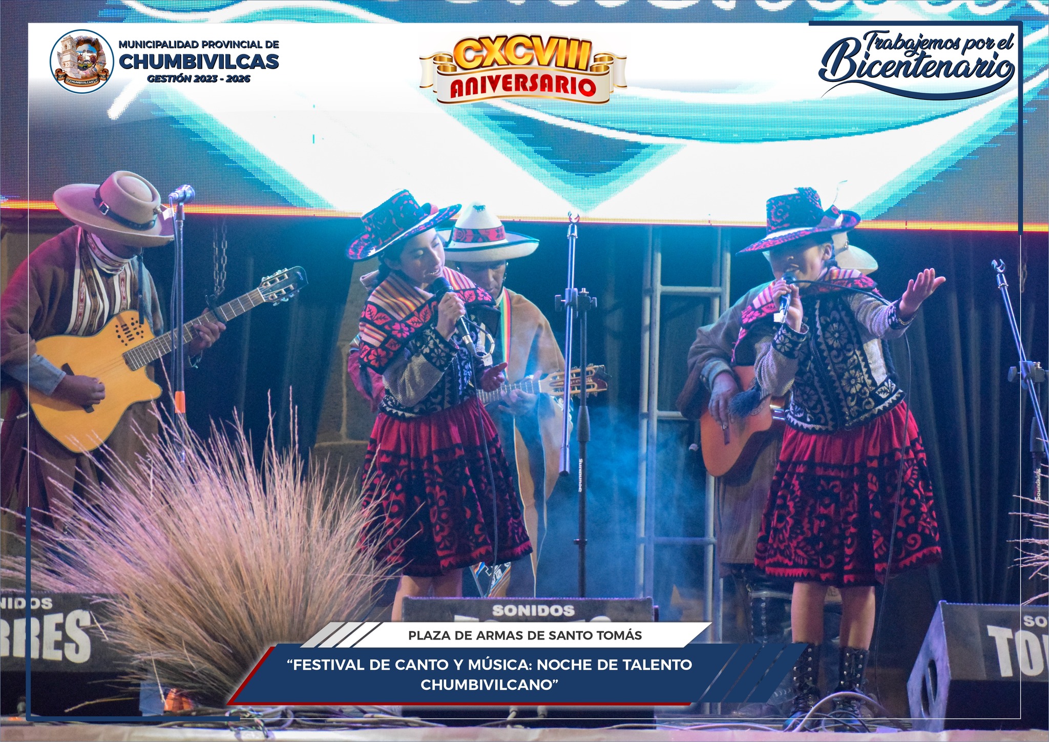 Municipalidad de Chumbivilcas realiza el Festival de canto y música: Noche de talento chumbivilcano