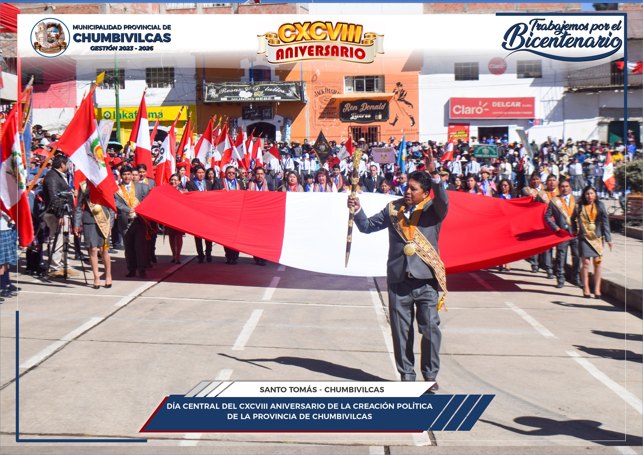 Provincia de Chumbivilcas celebra su CXCVIII Aniversario de Creación Política