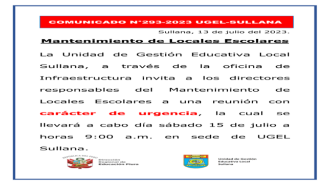 Comunicado N°293-2023
