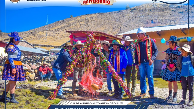 Municipalidad de Chumbivilcas obra de saneamiento básico en la comunidad de Allhuacchuyo 