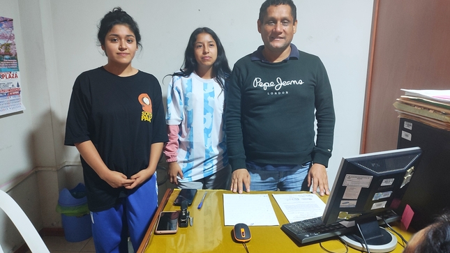  Alcalde brinda apoyo a estudiantes de la I.E. San Jacinto 