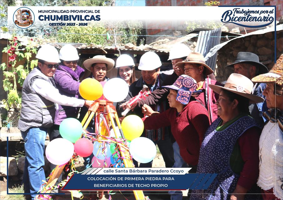 Municipalidad de Chumbivilcas coloca primera piedra para beneficiarios de Techo Propio
