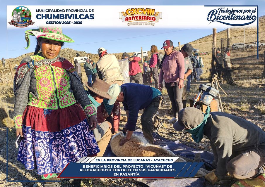 Beneficiarios del proyecto "Vicuñas" de Allhuacchuyo fortalecen sus capacidades en pasantía
