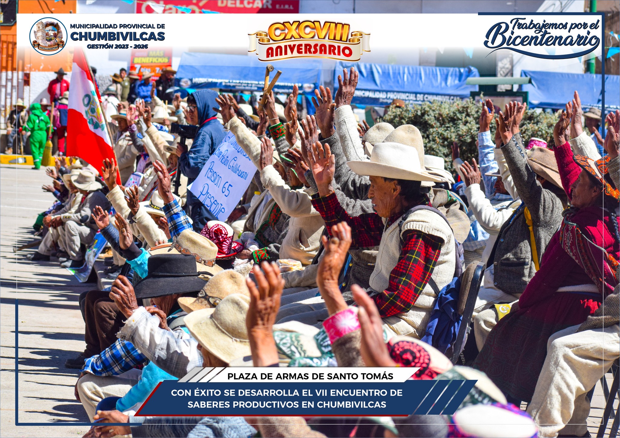 Municipalidad de Chumbivilcas y Pensión 65 realizan el VII Encuentro de Saberes Productivos 