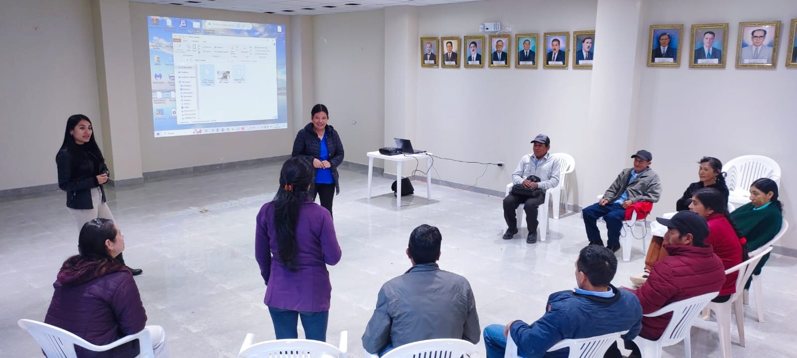 Actores sociales en la Municipalidad de Huambos