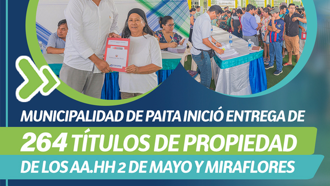 Títulos de propiedad A.H 2 de Mayo y Miraflores