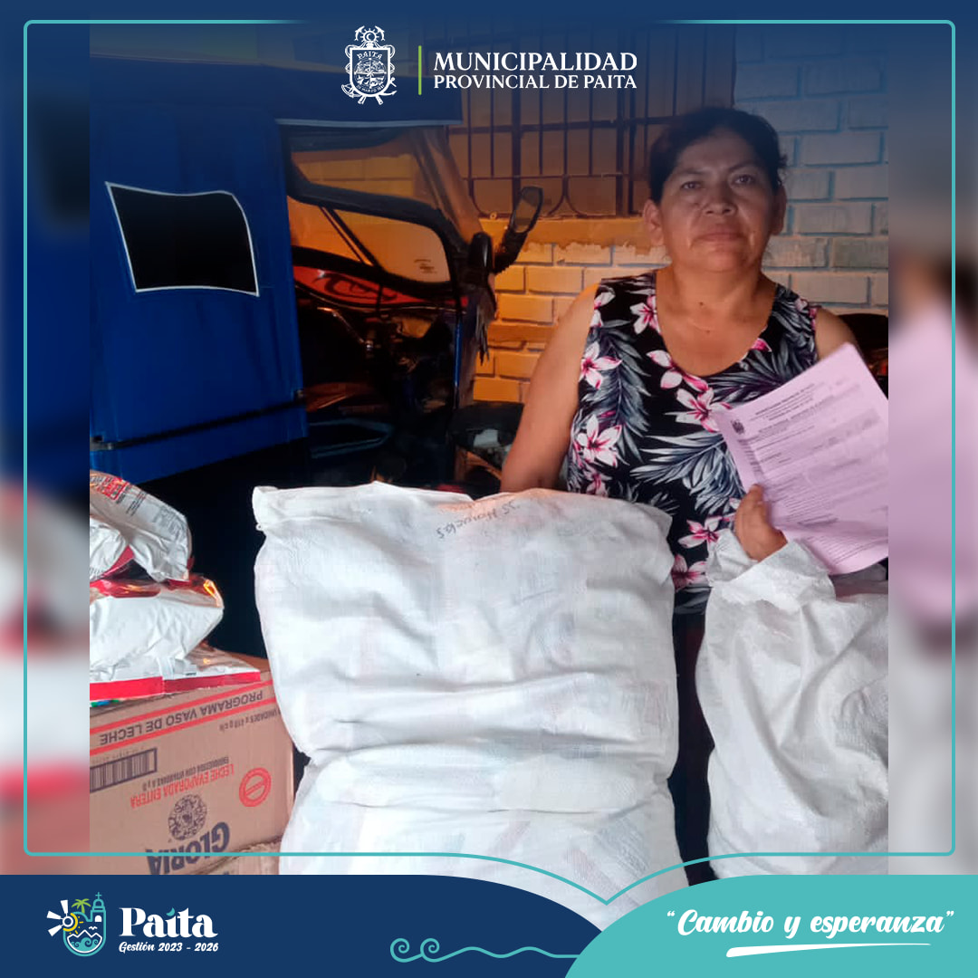 Entrega de productos del vaso de leche