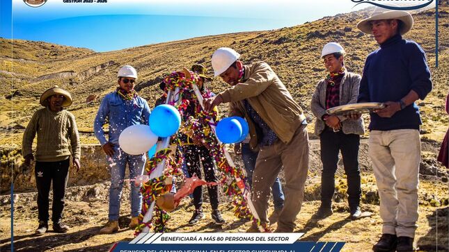 Municipalidad de Chumbivilcas reinicia obra de camino vecinal en el sector Chicchimpa al anexo Cuatro Esquinas del distrito de Santo Tomás