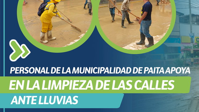 Limpieza de las calles de Paita