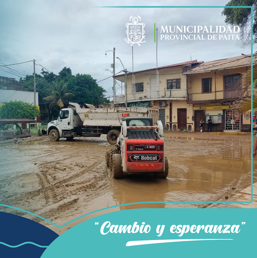 Limpieza de las calles de Paita