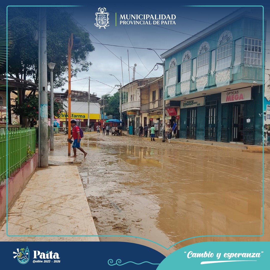 Limpieza de las calles de Paita