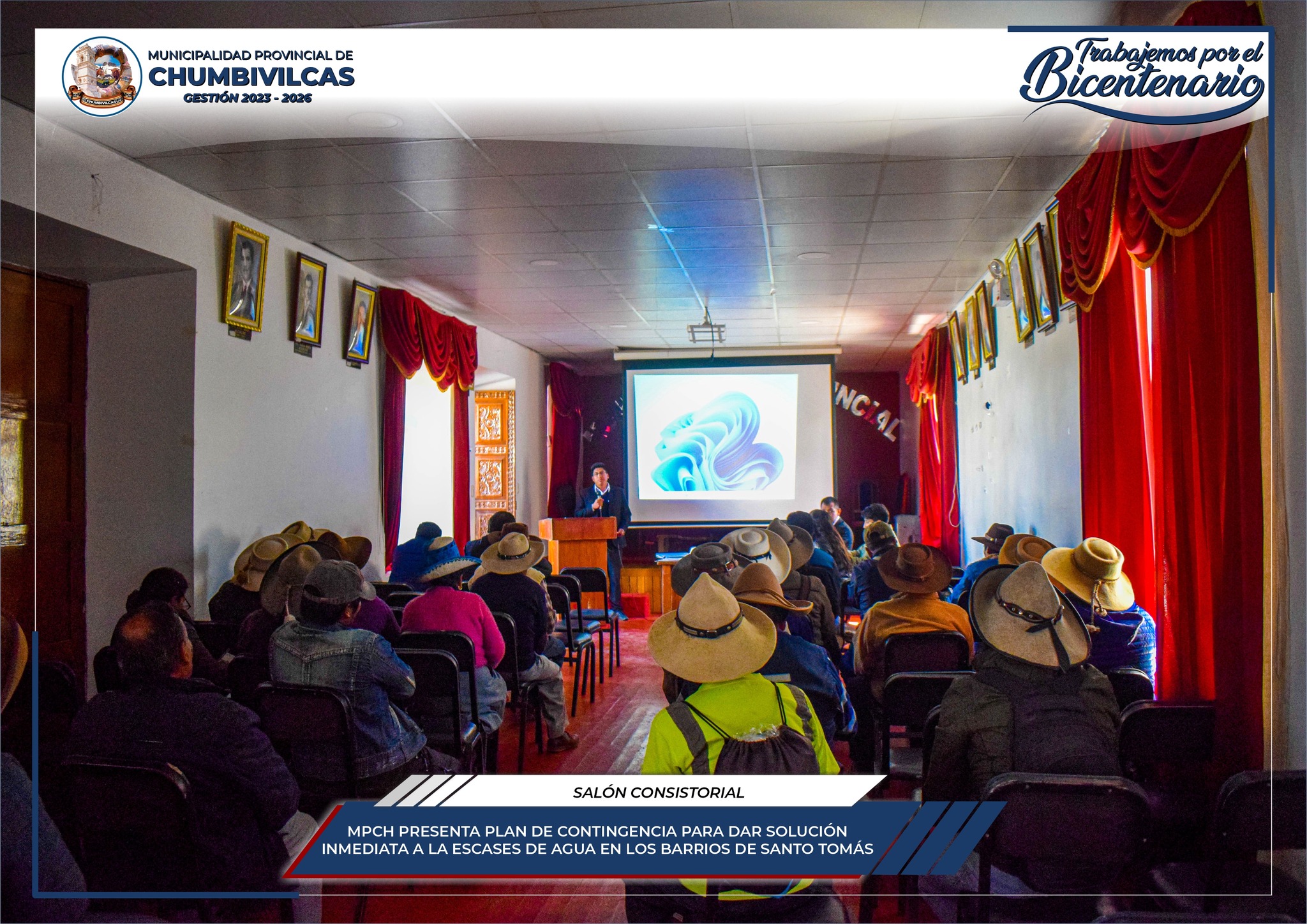 Municipalidad de Chumbivilcas presenta plan de contingencia para dar solución inmediata a la escases de agua en los barrios de Santo Tomás