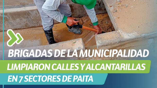 Brigada de limpieza en sectores de Paita