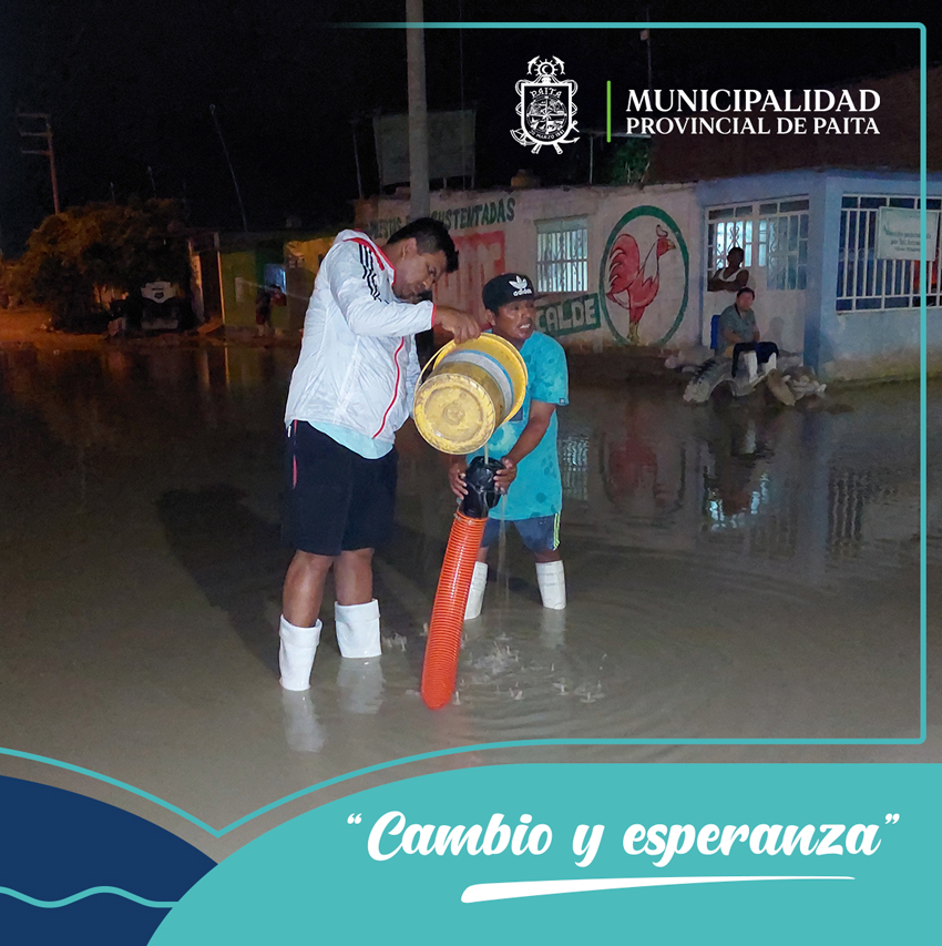 Trabajo de evacuación de cuencas ciegas