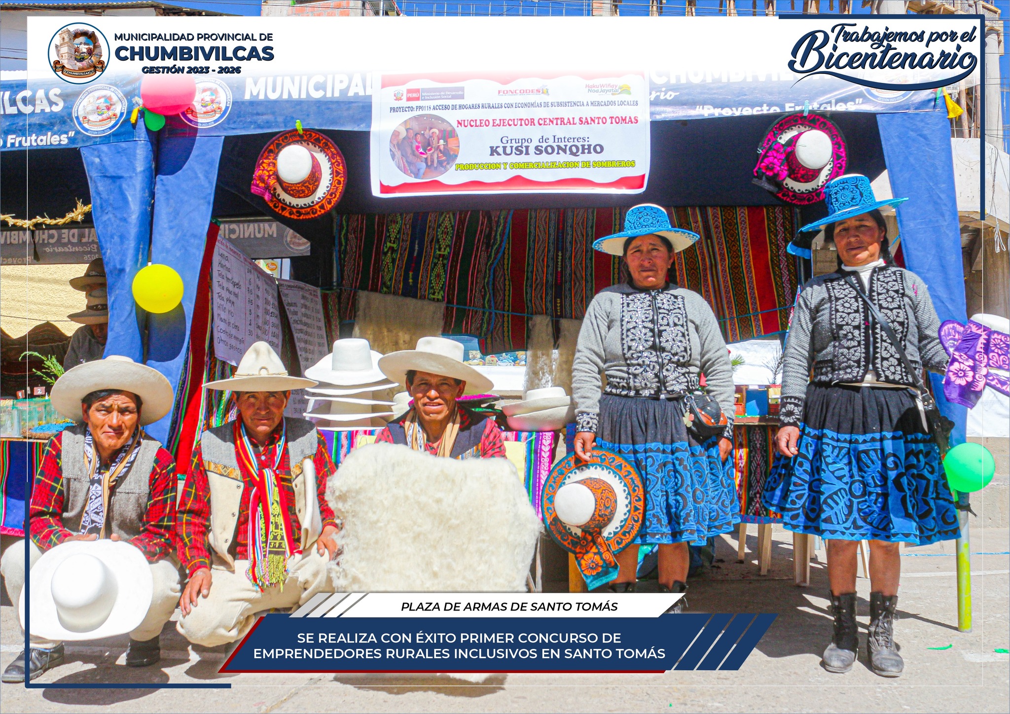 Proyecto Haku Wiñay de Santo Tomás - Chumbivilcas realiza primer concurso de emprendedores rurales inclusivos