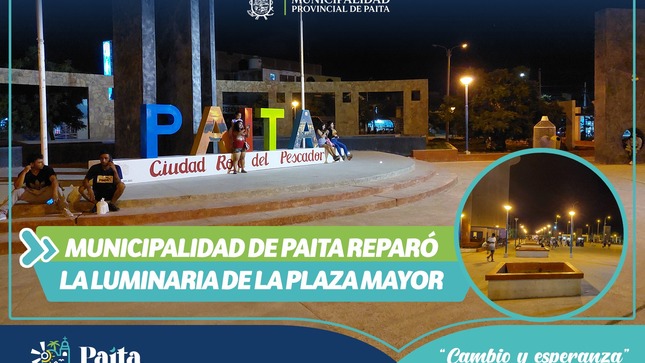 Reparación Luminaria de la Plaza Mayor