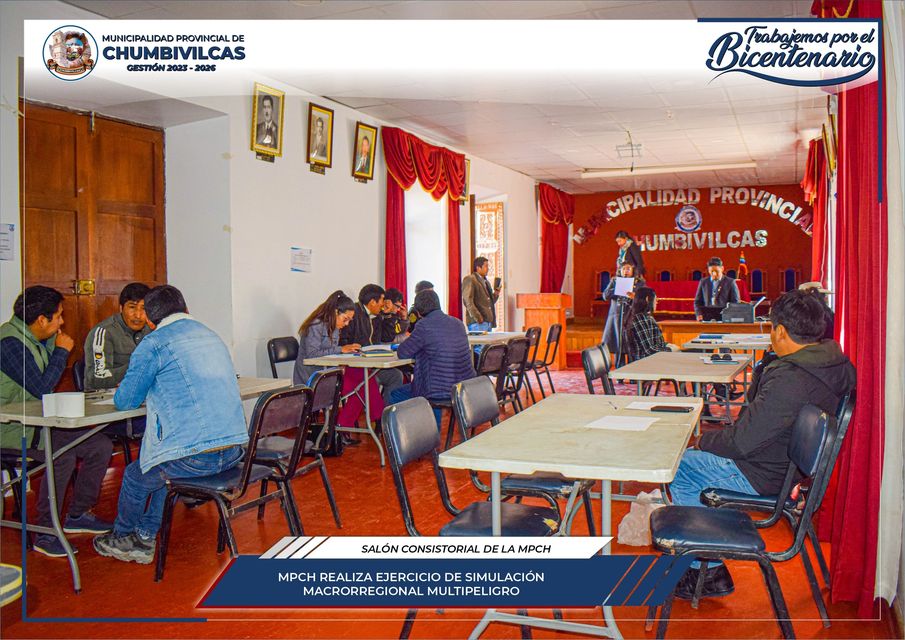 Municipalidad de Chumbivilcas realiza ejercicio de simulación macrorregional multipeligro