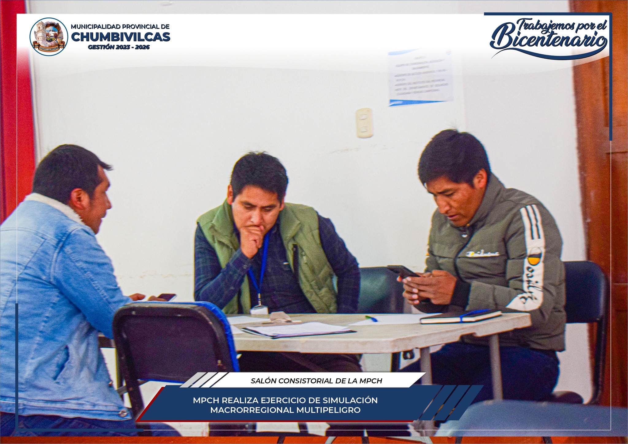 Municipalidad de Chumbivilcas realiza ejercicio de simulación macrorregional multipeligro