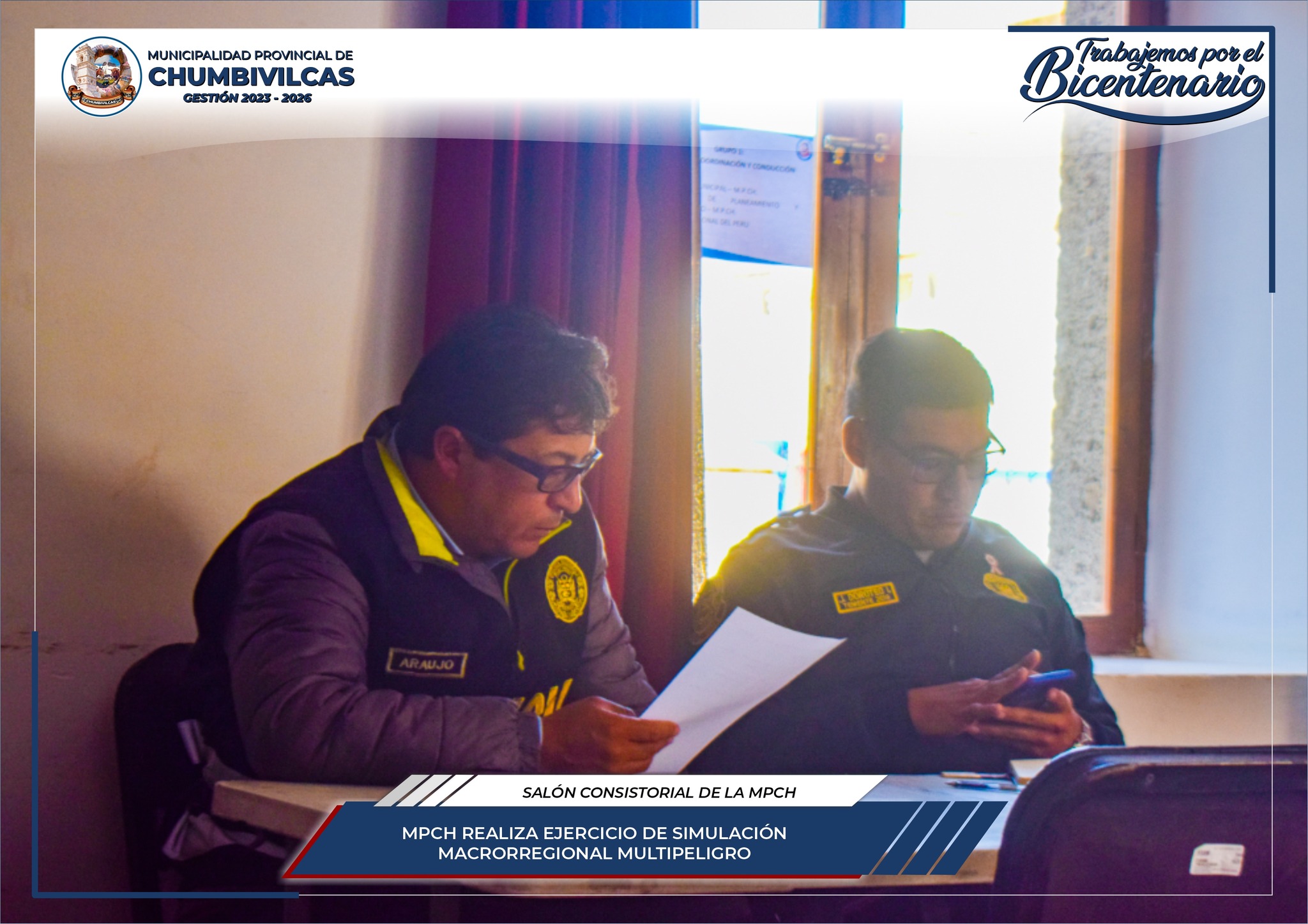 Municipalidad de Chumbivilcas realiza ejercicio de simulación macrorregional multipeligro