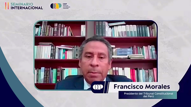 Presidente del TC Francisco Morales señaló que el 30 % de la carga procesal corresponde a temas de pensiones