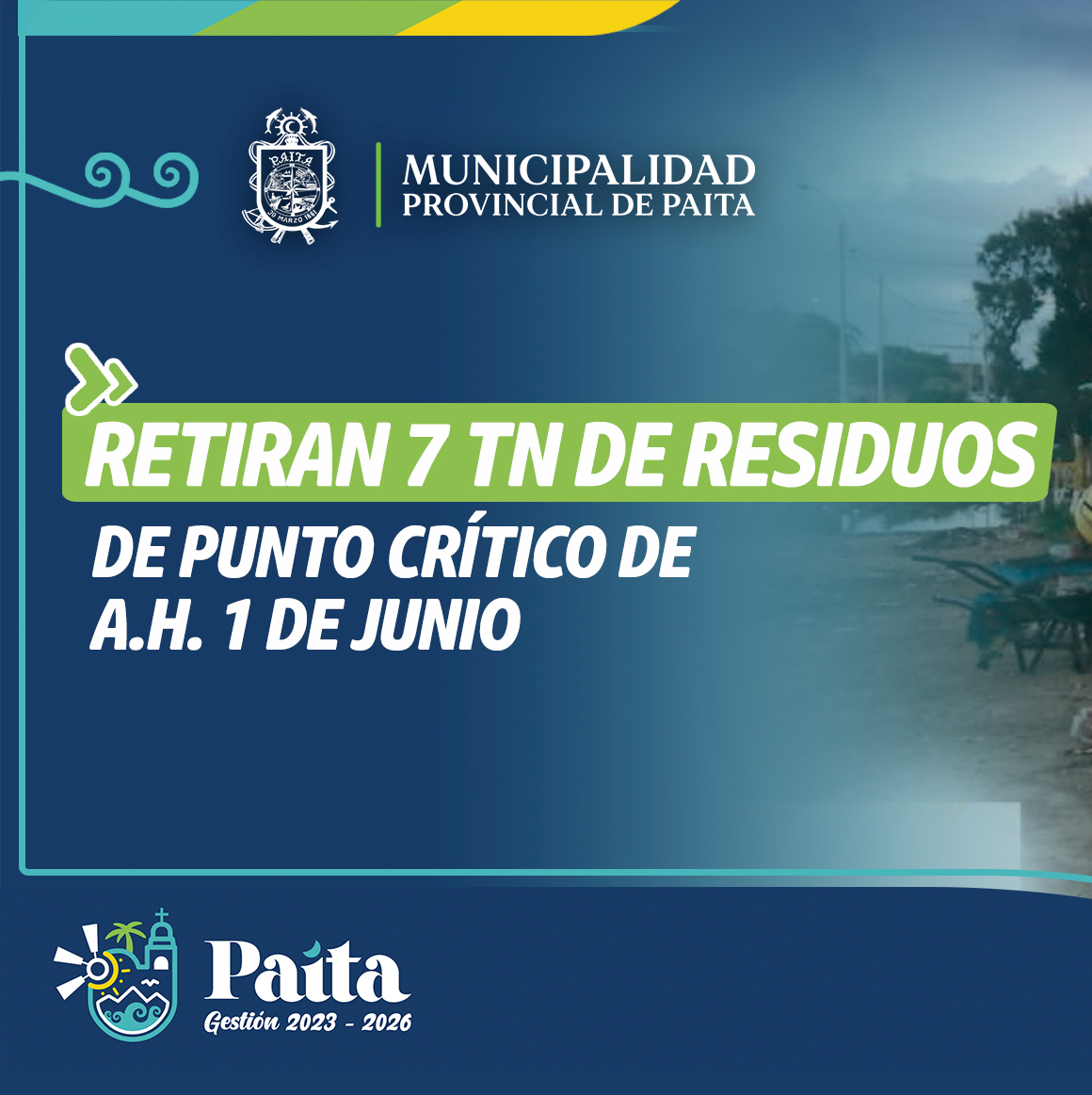 Retiran 7 toneladas de residuos
