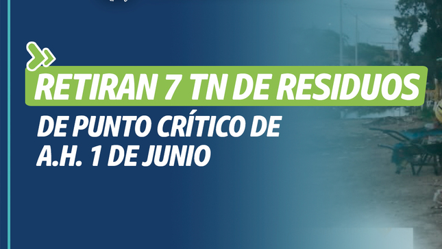 Retiran 7 toneladas de residuos 