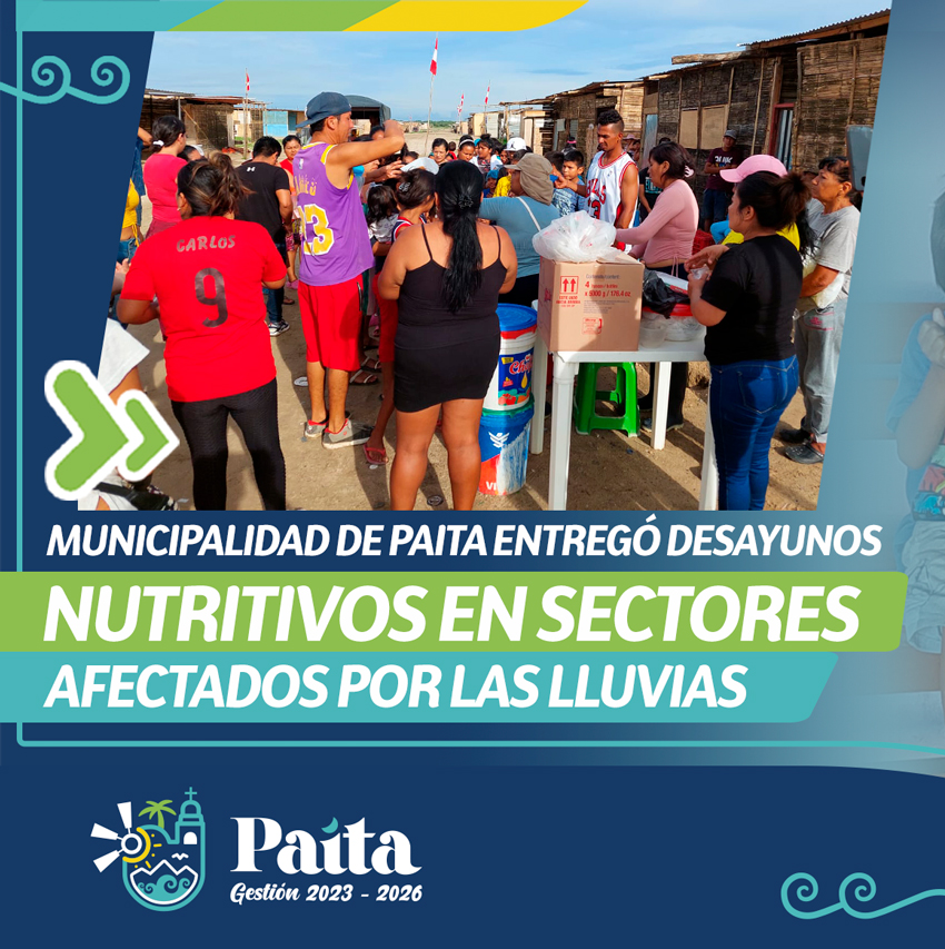 Entrega de desayunos nutritivos