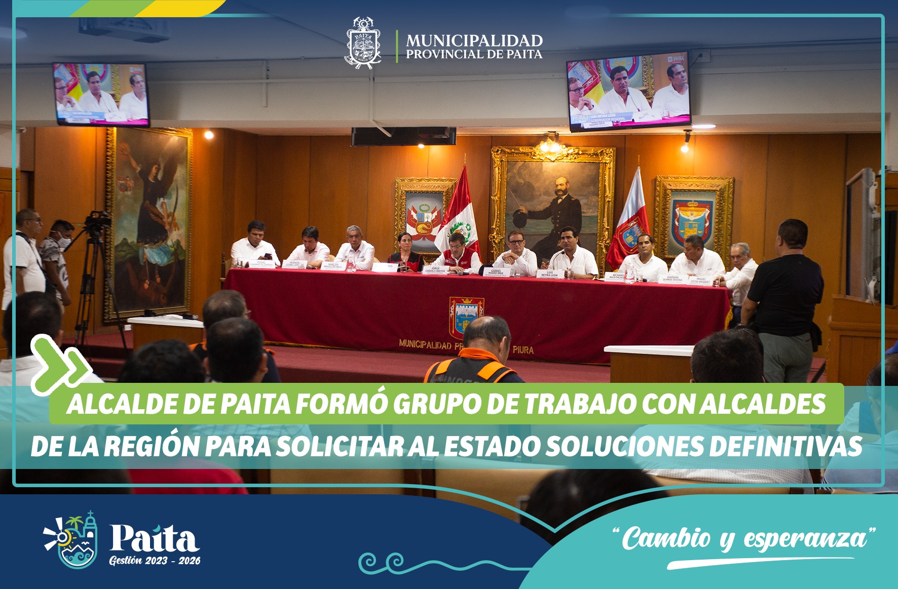 Alcalde formo grupo de trabajo con alcaldes de la región