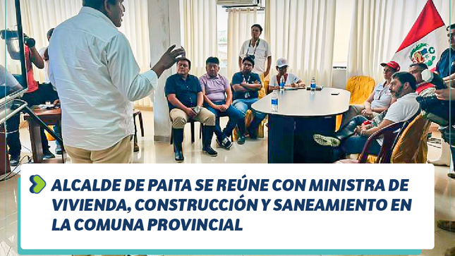 Alcalde se reúne con MVCS