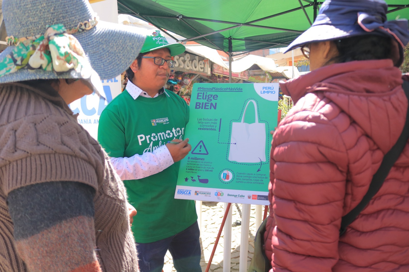 Sensibilizan para evitar
el uso de bolsas de plástico