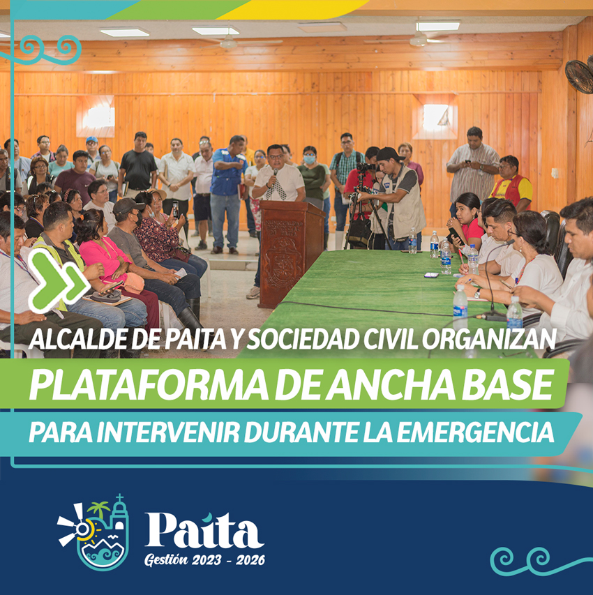Plataforma de ancha base durante la emergencia
