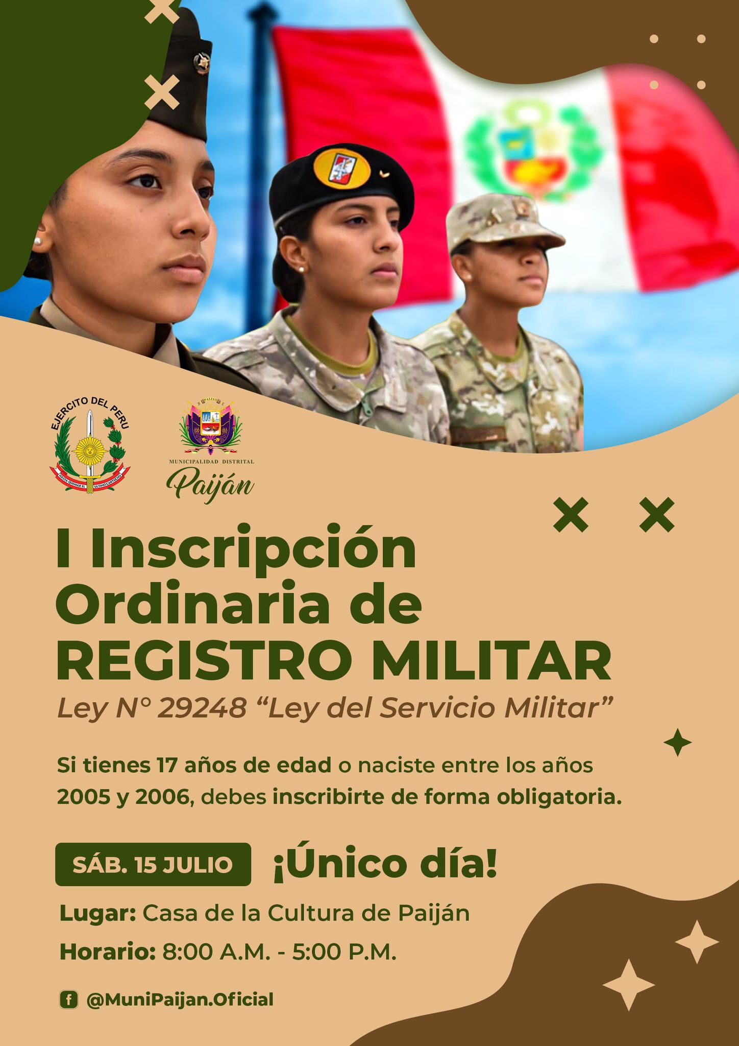 I Inscripción Ordinaria del Registro Militar Obligatorio