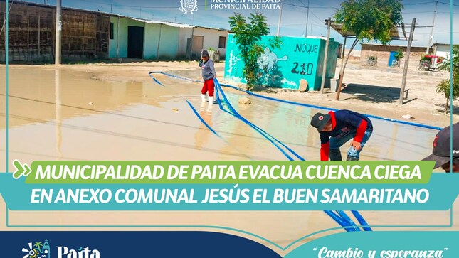 Cuenca ciega en anexo comunal Jesus el Buen Samaritano