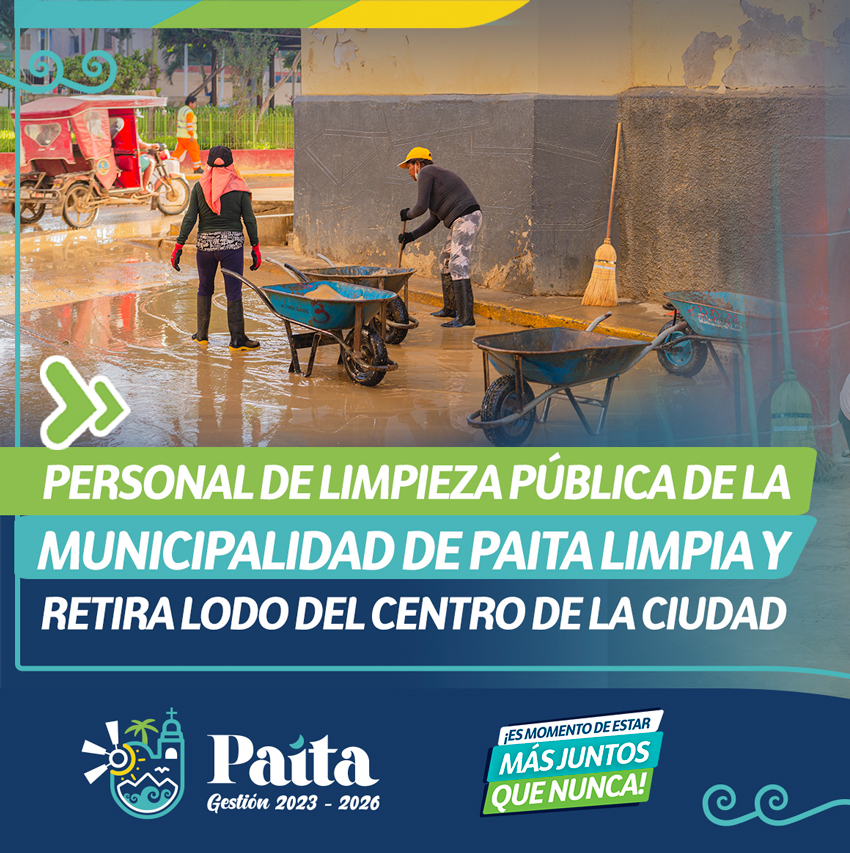 Limpieza publica en la provincia de Paita